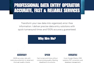 be your data entry operator