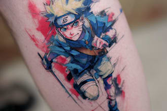 make anime tattoo design