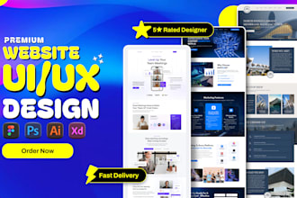 design web UI UX, website UI UX design, web design, responsive web figma expert