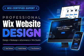 design and redesign a professional wix website or wix studio site