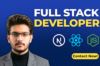 build a full stack website as your full stack web developer