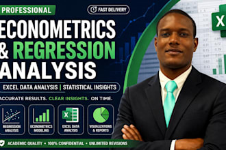 do regression analysis, econometrics projects, and excel data analysis