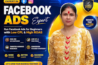 run facebook ads for biggenners with high roas low cpl and cpp