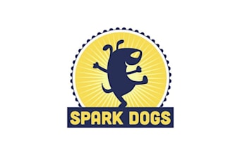 design energetic dog lovers business logo for you
