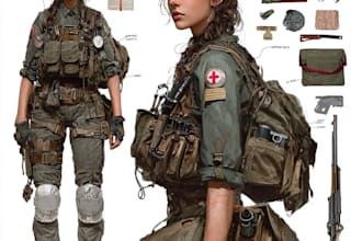 create professional army and military illustration