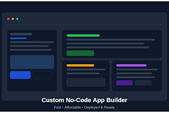 build you a custom no code web or mobile app fast