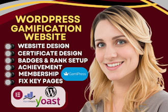 setup gamipress wooreward loyalty reward memberpress wordpress website design