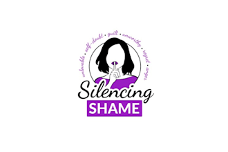 design struggling mental illness silence shame surrounding stigma logo