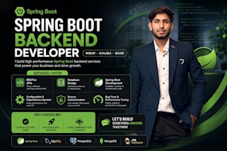 develop spring boot backend with mysql
