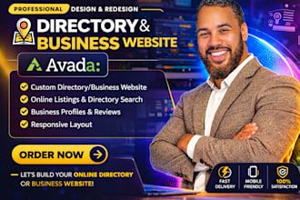 build responsive directory or business website using avada, avada customization