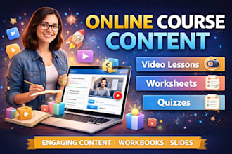 create online course creation online course content online course curriculum