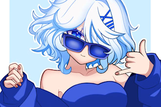 draw a cartoon, minecraft avatar for discord or any platform