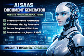 develop saas ai document generator website, ai contract, ai proposal generator