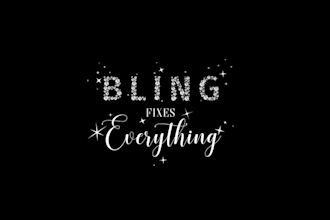 design tee shirt bling fixes logo
