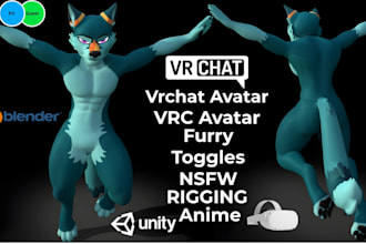 do vrchat furry avatar 3d vrchat avatar fursona vrc furry nsfw avatar vseeface