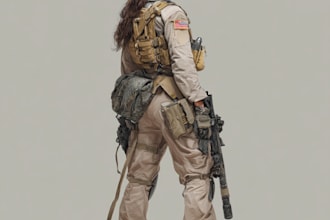 draw unique military characters for you
