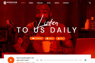 design wix podcast host website squarespace speaker portfolio website
