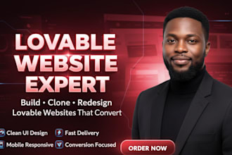 develop and fix lovable website, lovable ecommerce, supabase, lovable dev ai