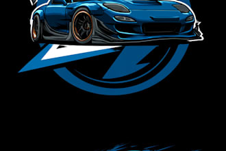 design a modern car logo for automotive brand
