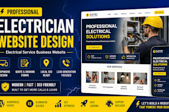 design electrician website, electrical service business website