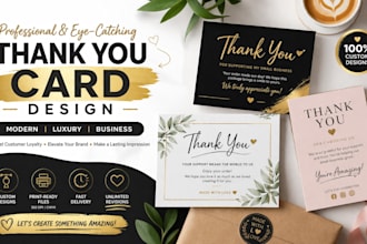 design amazon thank you card, product insert card