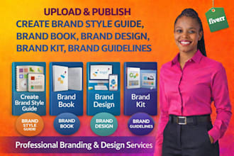create brand style guide, brand book, brand design,brand kit