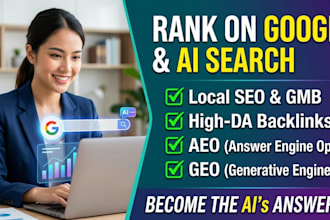 provide local SEO, aeo, and GEO backlinks to rank on google and ai
