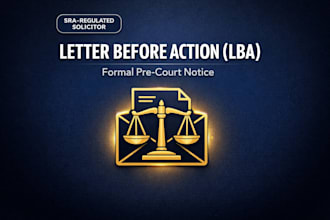 draft a powerful UK letter before action for your dispute