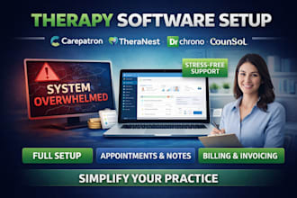 setup carepatron alleva counsol theranest drchrono imagetrend lightning step ehr
