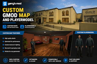 port and create a gmod playermodel and gmod map on hammer editor, lua script