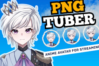 create png tuber anime avatar for streaming