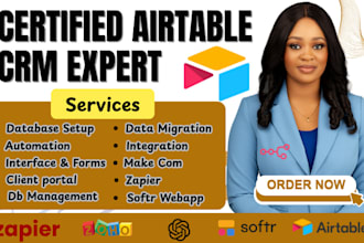 be your airtable expert for database automation n8n ai clay com softr crm webapp