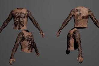 develop fivem custom ped , fivem clothing, custom tattoo, chain