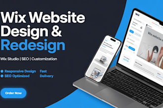 design and redesign wix website wix harmony wix seo wix studio wix customization