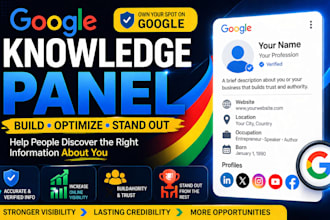 set up and optimize a professional google knowledge panel for your brand