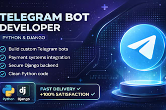 build a scalable telegram bot backend with django and API