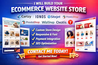 build cartzy ionos sitejet prestashop wizishop oxatis tilda website store design