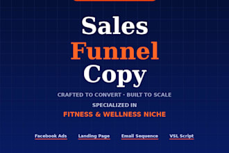 write high converting sales funnel copy for fitness coaches