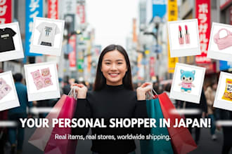 be your japan personal shopper and visit local stores to buy products