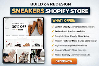 build sneakers shopify store design sneakers website redesign shoe shopify store