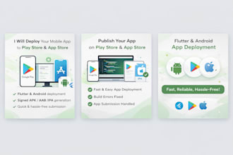 publish your mobile app on google play and apple app store