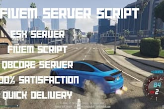 create custom fivem server, esx, qbcore