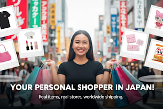 be your personal shopper in japan and ship items to you