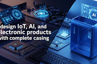 design iot, ai, and electronic products with complete casing