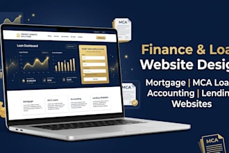 design a loan, finance, mortgage, mca loan or accounting wordpress website