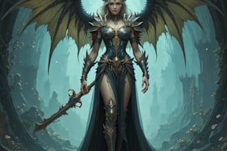do a fantasy character fantasy character art