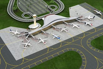 remodel 3d airport design,airport terminal, airport concept layout,cgi rendering