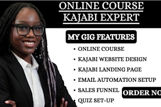 kajabi website design, kajabi sales funnel, kajabi online course, landing page