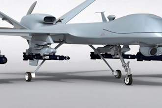 design military aircraft 3d model, helicopters, drone,  uav, defense asset