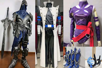 custom cosplay knight armor creation printable prop fabric cosplay 3d mask model